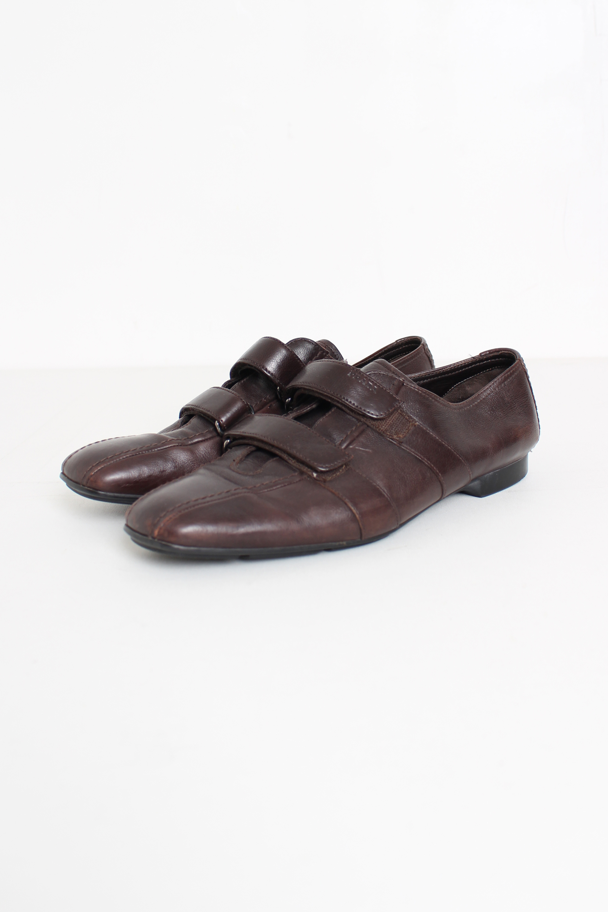 vintage PRADA velcro double strap shoes