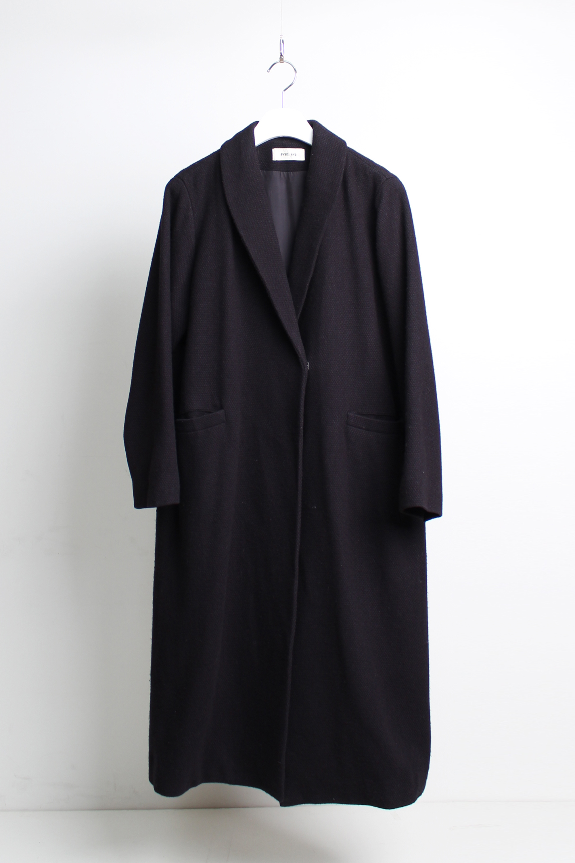evam eva shawl collar coat
